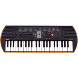 Réf :SA-76AH2 - Clavier: 44 mini touches - Polyphonie maximale: 8 - Sons: 100 intégrés - Tonalités / rythmes / motifs: 50 con ...
