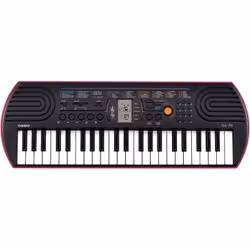 Réf :SA-78AH2- Clavier: 44 mini touches - Polyphonie maximale: 8 - Sons: 100 intégrés - Tonalités / rythmes / motifs: 50 cons ...