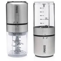 Mini Mixeur Princess 350W 0,5L Inox/Brossé - Hachoir Électrique Compact
