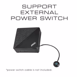 Mini PC Noir MSI Cubi 936 i3-10110U 2,1GHz - Ordinateur de Bureau Compact et Économique - Vue supplémentaire 6