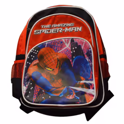 Mini Sac à Dos Spider Man - 3x Compartiments (Grand, Moyen et Petit) - 2x Petits Compartiments sur les cotées