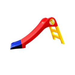 Mini Toboggan d'Enfant en Couleur Rouge + Mini Escalier en Couleur Jaune