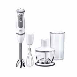 Mixeur 3 en 1 Multifonction Braun MQ535 Blanc & Gris