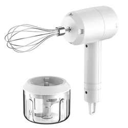 Mixeur Hachoir 2 Rechargeable KIWI KC-8232 200ml - Blanc