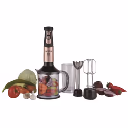 Mixeur Multifonctions Arnica GH21593 - Puissance 1200W - Fonction Turbo - Capacité 1.2L - Lames en acier inoxydable - Fouet e ...