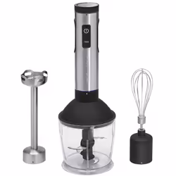 Mixeur plongeant 3 en 1 Inox ProfiCook SMS1095 - Puissance 600W - Boitier en acier inoxydable - Fonction turbo - Vitesse régl ...