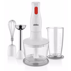 Réf:SHB-3147-Mixeur Plongeant 3en1 SINBO - Puissance: 400W - Capacité de mesure du bouchon: 700 ml - Capacité de la trémie du ...