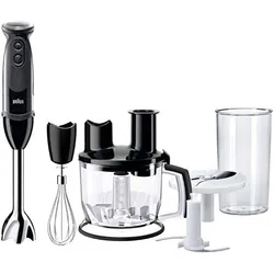 Mixeur Plongeant 5 en 1 Braun, 1000 Watts, Noir, Multiquick 5 Vario MQ5257
