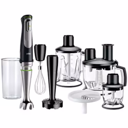Mixeur plongeant 11 en 1 Braun- Puissance: 1000 W- Technologie PowerBell Plus- Technologie de contrôle SPLASHControl- Smart s ...