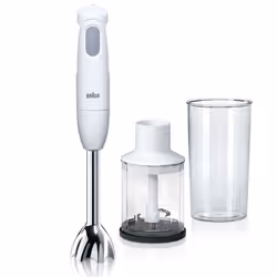Mixeur plongeant BRAUN Pesto MQ120 - Puissance: 450 Watts - Capacité du bol: 600ml - Mini hachoir: 350ml - Nombre de vitesse ...