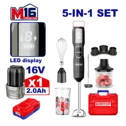 Mixeur Plongeant Sans Fil Emtop 5EN1 EFN056K 100W Noir