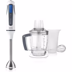 Mixeur Plongeant Taurus BAPI 1000 Plus Inox - Puissance 1000W - Lames en acier inoxydable à double effet qui mélangent et hac ...