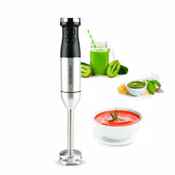 Puissance: 600W - Hachoir, fouet et pied mixeur