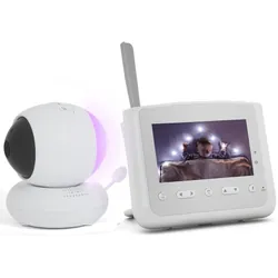 Moniteur Vidéo Pour Bébé Pix-Link RW202Y Avec Caméra Panoramique Blanc