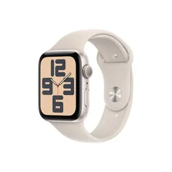 Apple Watch SE OLED 44 mm Numérique 368 x 448 pixels Écran tactile Beige Wifi GPS (satellite)
