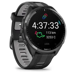 Garmin Forerunner 965 3,56 cm (1.4") AMOLED 47 mm Numérique 454 x 454 pixels Écran tactile Noir Wifi GPS (satellite)