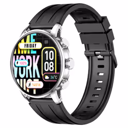 Smart watch Kieslect Kr 2 Stainless Steel - Ecran : Tactile Amoled FHD 1.43'' (360 x 360 px) - Système d'exploitation : Andro ...