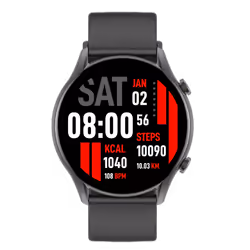 Montre Connectée Kieslect - Écran 1,32 - Résolution 360 × 360px - Compatible avec Android et iOS - Capacité de Batterie 280 m ...