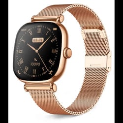 Montre Connectée KSIX Iria AMOLED 1,7" / Bracelets en métal et silicone / Gold