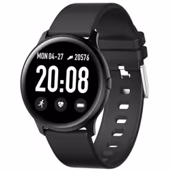 Montre Connectée REMAX Noir -(EP-09-BK)-Ecran 1.3" IPS LCD - Étanche / Résistant à l'Eau IP67 - Connectivité Bluetooth 4.0 -  ...