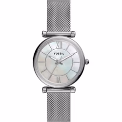 Montre Femme Fossil - Forme Ronde - Affichage Analogique - Couleur bracelet Silver - Matière bracelet Acier inoxydable - Mati ...