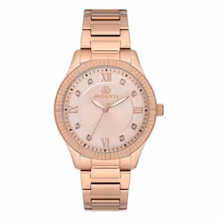 Montre Femme Bigotti BG.1.10157-2 -  Forme : Ronde - Affichage : Analogique - Couleur bracelet : Or Rose - Matière bracelet : ...