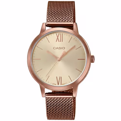 Montre pour Femme - Dimensions (HxLxD): 37.5 x 32 x 8 mm - Résistance à l'eau - Bracelet en Acier inoxydable plaqué or rose - ...