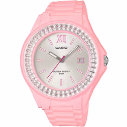Montre Femme CASIO - Affichage: Analogique - Forme: Ronde - Résistance à l'eau de 50 métres - Bande & Verre de résine - Affic ...
