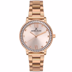 Montre Femme DANIEL KLEIN - Forme: Ronde - Type d'affichage: Analogique - Matière bracelet: Acier inoxydable - Matière Boitie ...