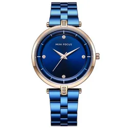 Montre Femme MINI FOCUS MF0120L - Bleu & Gold