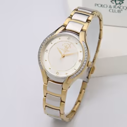 Montre Femme POLO SANTA BARBARA - Forme: Ronde - Type d'affichage: Analogique - Matière Bracelet: Acier Inoxydable - Matière  ...