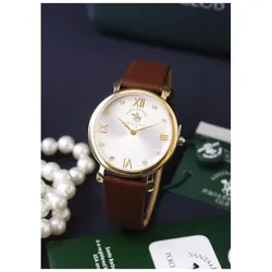 Montre Femme POLO SB-1-10016-2 - Marron & Gold