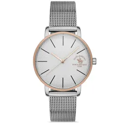 Montre Femme Santa Barbara Polo SB.1.10408-4 Silver & Rose Gold