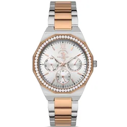 Montre Femme Santa Barbara Polo SB.1.10451-5 Silver & Rose Gold