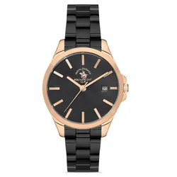 Montre Femme Santa Barbara Polo SB.1.10456-3 Noir & Rose Gold