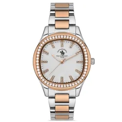 Montre Femme Santa Barbara Polo SB.1.10477-5 Silver & Rose Gold