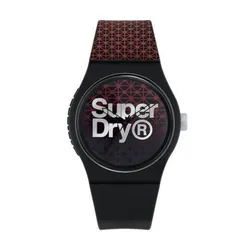 Montre Femme SUPERDRY - Noir & Rouge (SYG-268R)