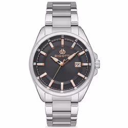 Montre Homme Bigotti BG.1.10326-2 - Forme: Ronde - Taille du boîtier: 44 mm - Affichage: Analogique - Couleur bracelet: Argen ...