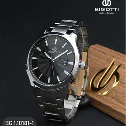 MONTRE HOMME BIGOTTI EN ACIER INOXYDABLE BG.1.10181-1- SILVER