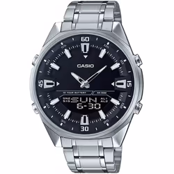 Montre pour Homme Casio - Affichage: Analogique et digital - Forme: Ronde - Mouvement à quartz - 3 alarmes quotidiennes - Fon ...