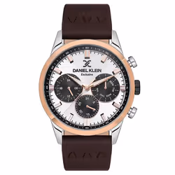 Montre Homme DANIEL KLEIN - Forme: Ronde - Type d'affichage: Analogique - Matière bracelet: Cuir - Boitier: Acier inoxydable  ...