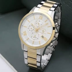 Montre Homme POLO SANTA BARBARA SB-1-10169-4 Silver & Gold