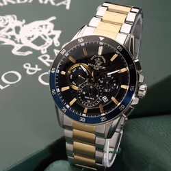 Montre Homme POLO SANTA BARBARA - Forme: Ronde - Type d'affichage: Analogique - Mouvement: Quartz  - Matière Bracelet: En Aci ...