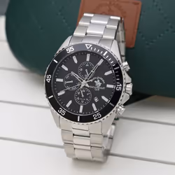 Montre Homme Polo Santa Barbara - Forme Ronde - Affichage Analogique - Couleur bracelet Argent - Matière bracelet Acier inox ...