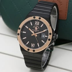 Montre Homme POLO SANTA BARBARA SB-1-10227-2 Noir&Rose Gold