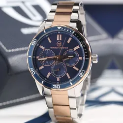 Montre Homme SERGIO TACCHINI ST-1-10014-5 - Silver, Rose Gold & Bleu
