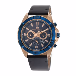 Montre Homme Sergio Tacchini ST-1-10029-4 - Forme : Ronde - Type d'affichage : Analogique - Couleur bracelet : Noir - Matière ...