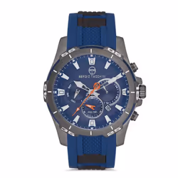 Montre Homme Sergio Tacchini ST-1-10100-4 - Forme : Ronde - Type d'affichage : Analogique - Couleur bracelet : Bleu - Matière ...
