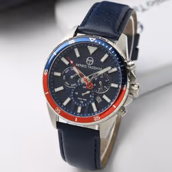 Montre Homme SERGIO TACCHINI - Forme: Ronde - Affichage: Analogique - Mouvement: Miyota JP25-4.5 - Matière Bracelet: Cuir - M ...
