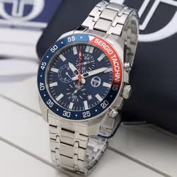 Montre Homme SERGIO TACCHINI - Forme: Ronde - Affichage: Analogique - Mouvement: Quartz VD37 - Matière Bracelet: Acier inoxyd ...